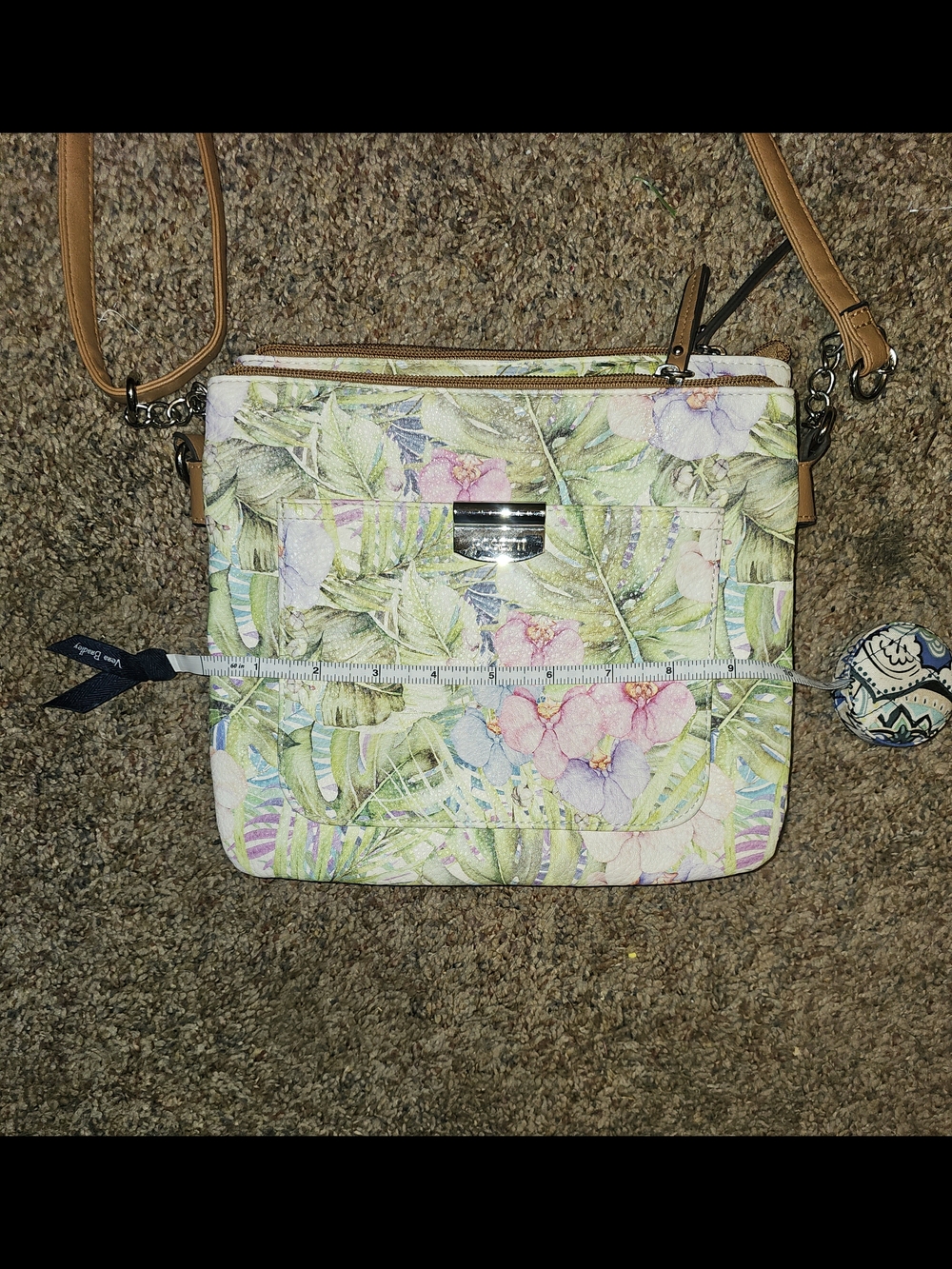 Rosetti Floral Crossbody with Tan Strap - Picture 7 of 7
